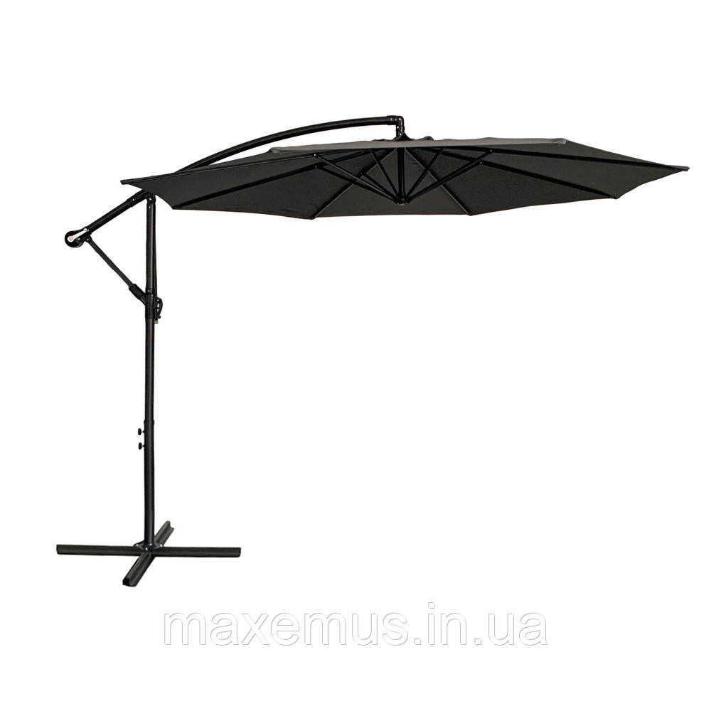 Садовая зонт 3м с наклоном Bonro B-7012 Серый (усиленная, 8 спиц) водонепроницаемый + Чехол Мостиска - изображение 14