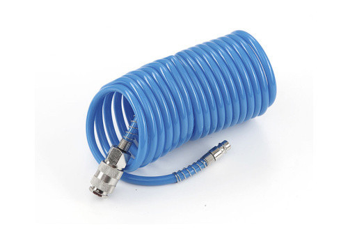 Полиуретановий спіральний шланг з швидкорознімними з’єднаннями 6,5x10мм, 20м APRO Харків - фото 1