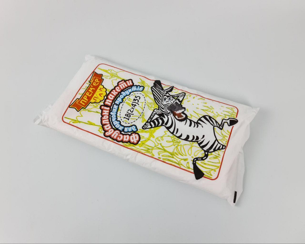 Фасовочные полиэтиленовые пакеты №9 (26х35) 0,800кг/650шт Зебра ПримьерПак (1 пачка) Харьков - изображение 3