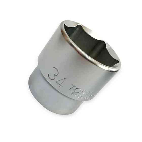 Головка торцевая шестигранная 1/2 34мм CrV Мукачево