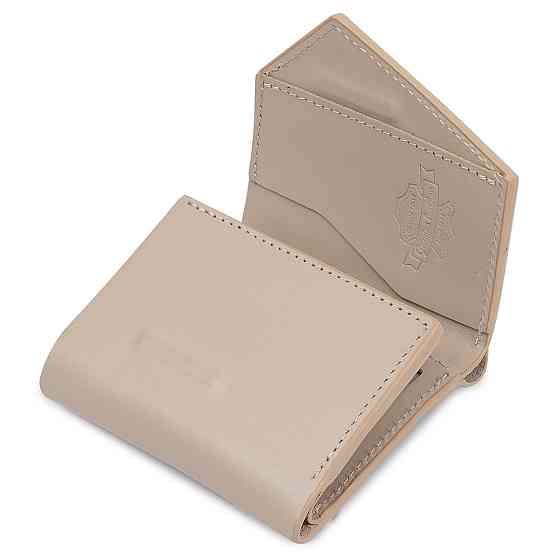 Жіноче компактне шкіряне портмоне GRANDE PELLE 11520 Бежевий Київ