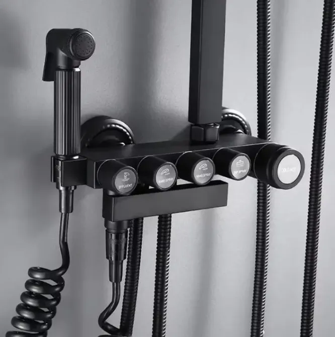 Душ на стену из нержавеющей стали / тропический душ с регуляторами и биде shower AND AA6-6 Коломыя - изображение 4