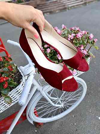 VSN Балетки жіночі VSN Ника червоні (весна-літо, замша натуральна) (3587) 40 Коломия