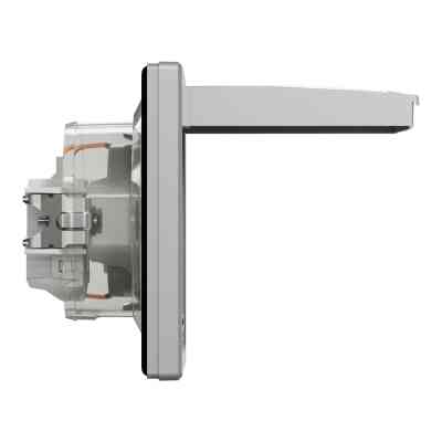 Розетка Schneider Electric ASFORA з кришкою IP44, алюміній (EPH3100361) Вінниця