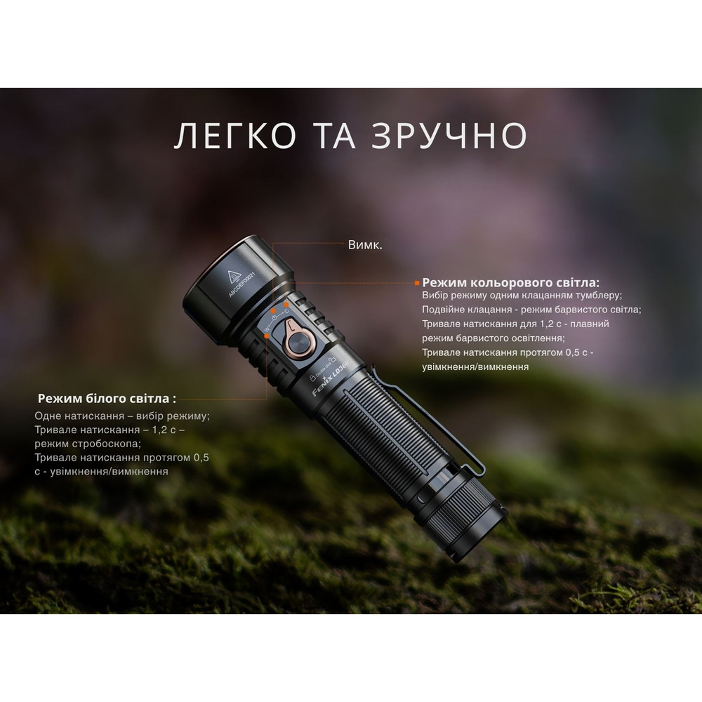 Ліхтар ручний Fenix LD36RB чорний Київ - фото 14