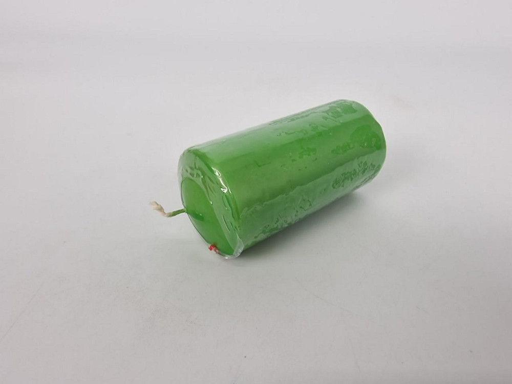 Кольорова Циліндр парафінова свічка (50/100) ЗЕЛЕНА фарбована всередині біла (1 шт.) Харків - фото 2