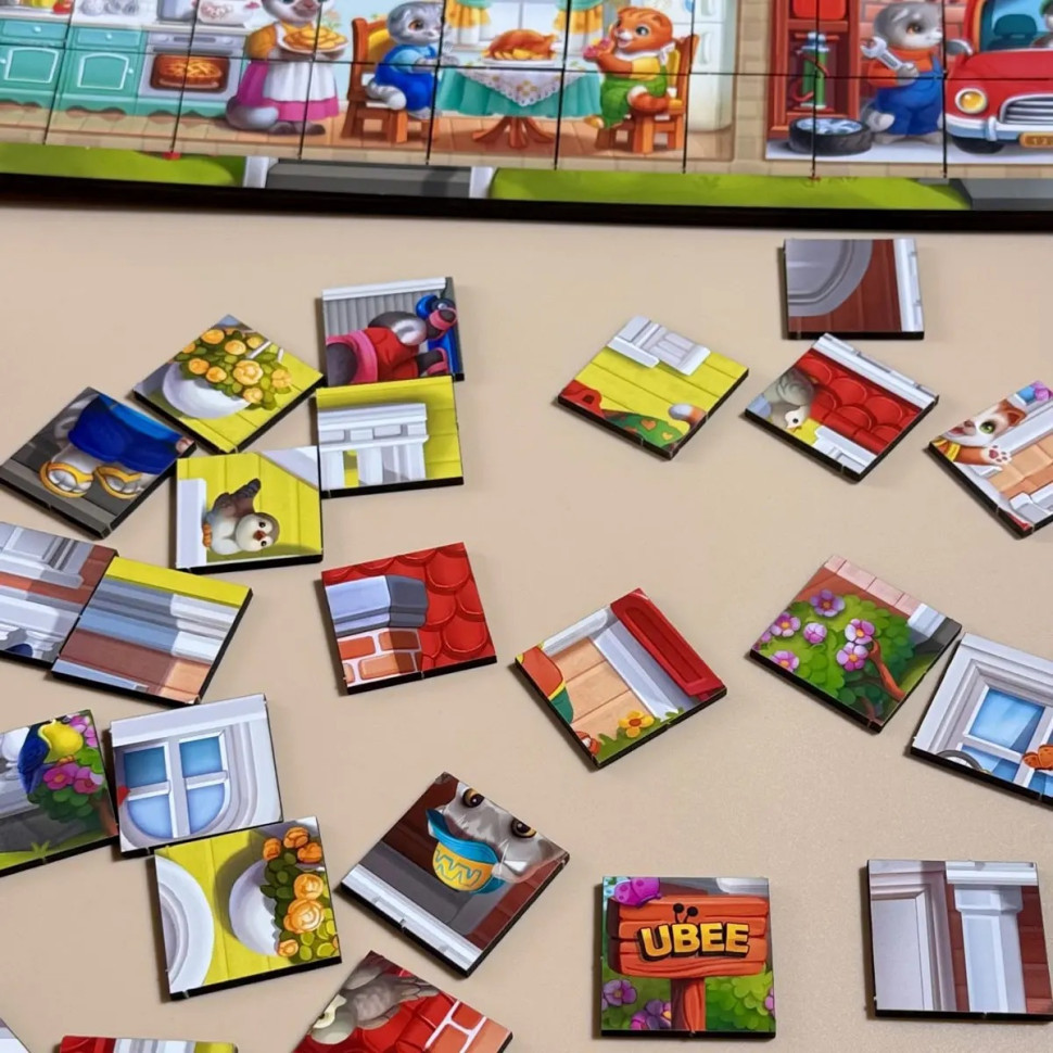 Деревянный пазл-вкладыш 