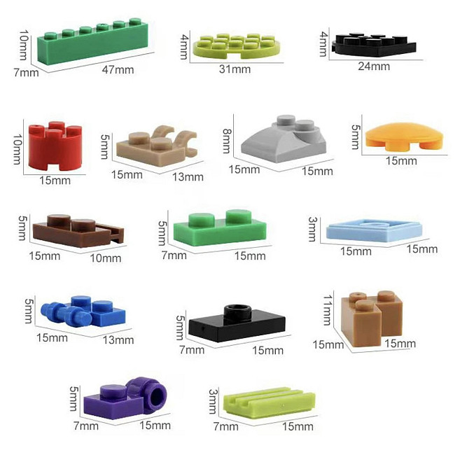 Конструктор для дітей 1000 кубиків дитячий конструктор Кам'янець-Подільський - фото 7