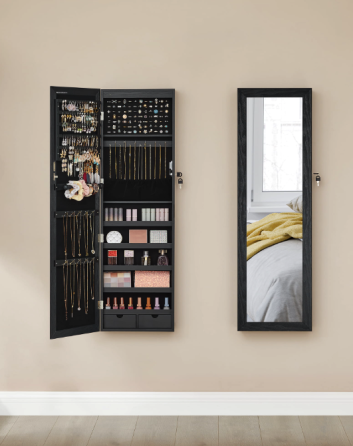 Дзеркало-шафа Leobert Kors з підсвіткою в стилі Loft чорний Київ