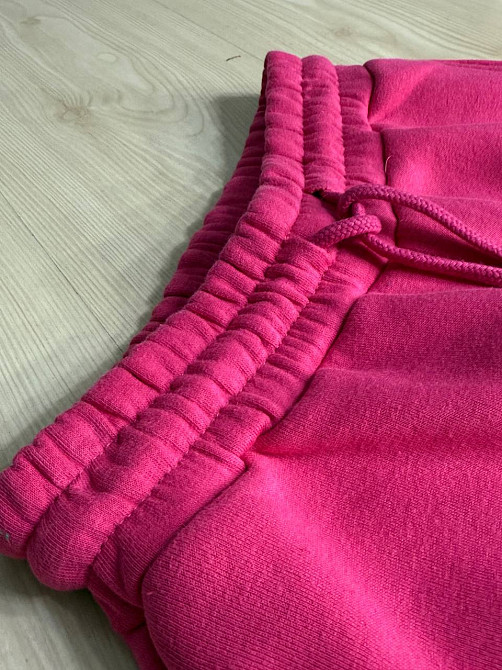 Штани жіночі OLIVIA 2236 спортивні кюлоти укорочені на флісі малинові, малиновий, ML Київ - фото 12