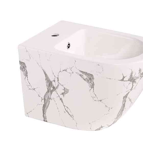 Біде підвісне Qtap Robin 515x370x350 мм, Marble QT13551381GMR Київ