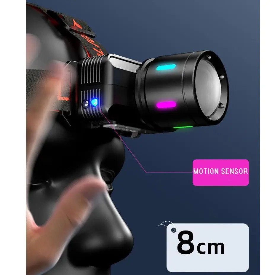 Портативный светодиодный налобный фонарь KX-1832-TG, Головной фонарь аккумуляторный светодиодный мощный AO-25 Львов - изображение 8