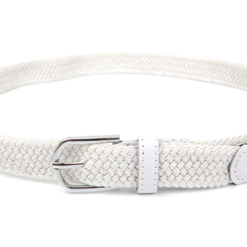 Текстильний жіночий ремінь класика Білий (Vintage) Київ - фото 2
