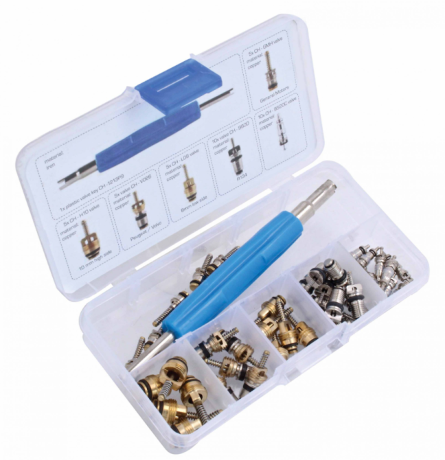 Набір клапанів для кондиціонера з ключем, 41 одиниця ASTA A-TC515 Чернігів - фото 1