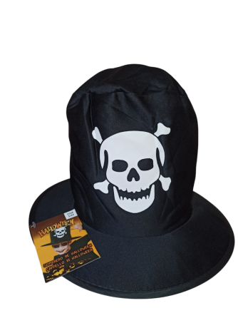 Капелюх Череп на Хелловін one size чорний Київ