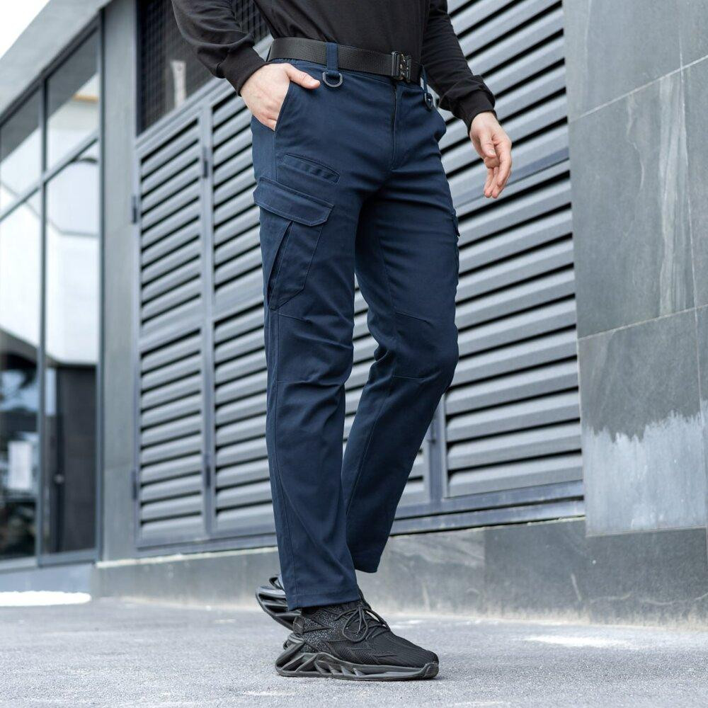 Штани тактичні темно-сині чоловічі S Pobedov Tactical V2 Київ - фото 4