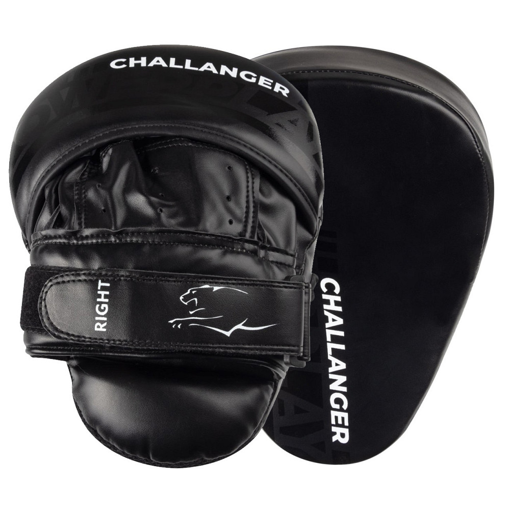 Лапи боксерські PowerPlay 3041 Чорні PU [пара] Каменское - изображение 1