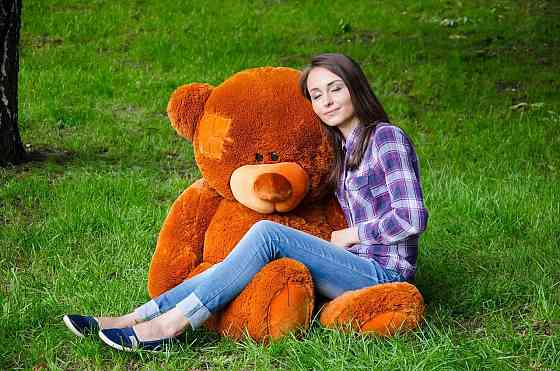 М'яка  іграшка подарунок на 8 березня плюшевий ведмедик Потап 150 см Коричневий Тернопіль