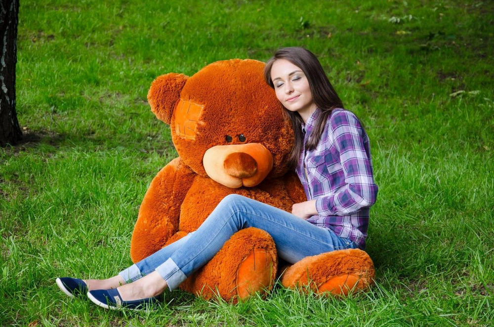 М'яка  іграшка подарунок на 8 березня плюшевий ведмедик Потап 150 см Коричневий Тернопіль - фото 4