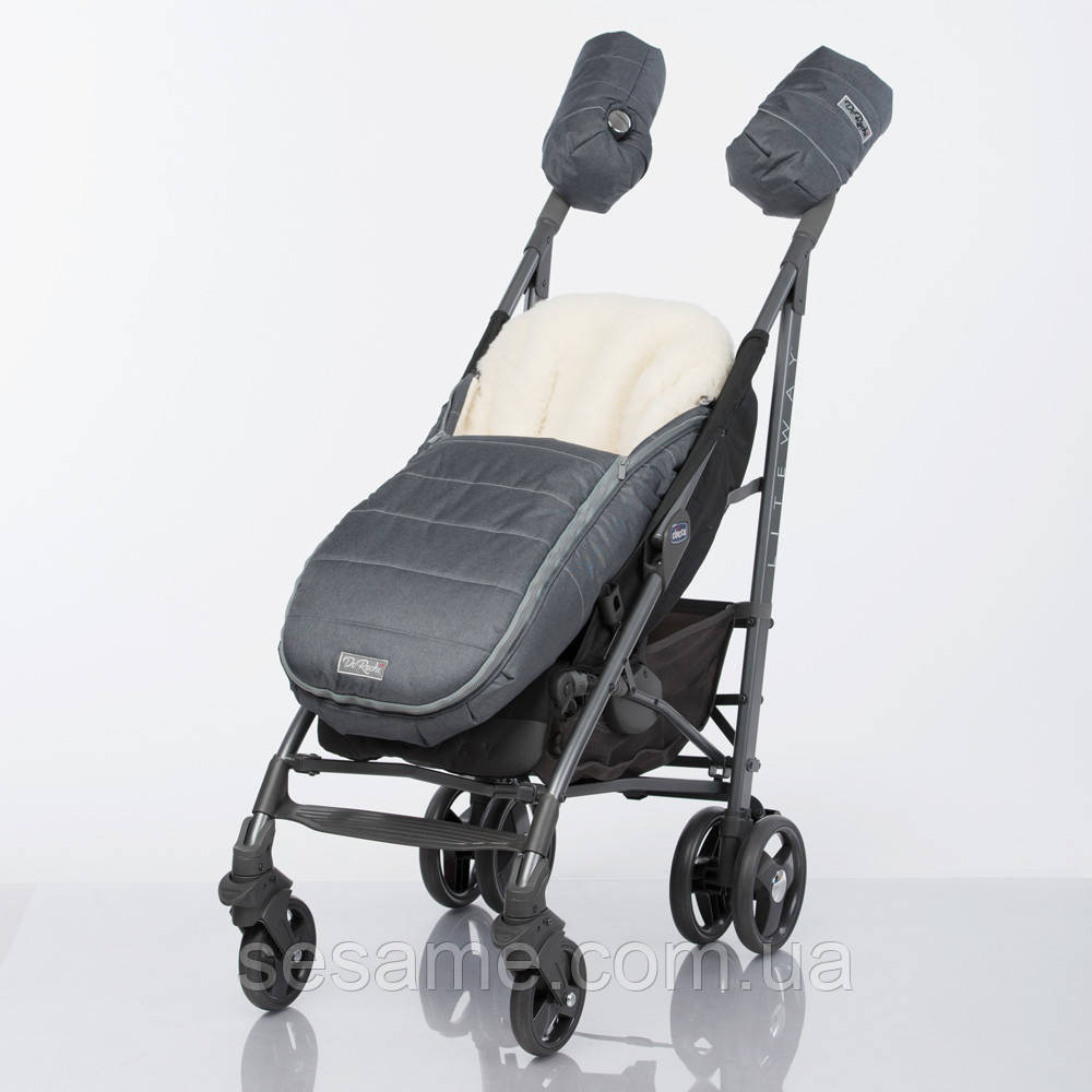 Конверт-Кокон на овчине Baby XS ДоРечі Графитовый Узлісся Харків - фото 4