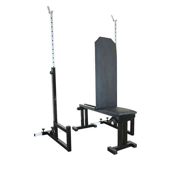 Лавка для жиму регульована 40 на 40 мм + Стійки з упорами 40 на 40 мм Київ