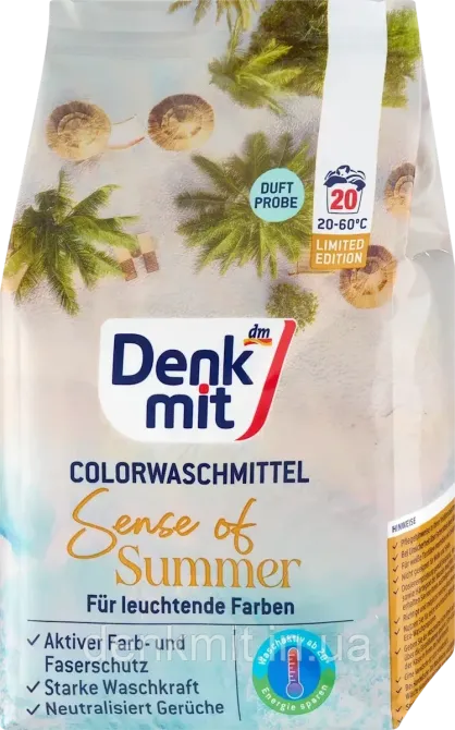 Пральний порошок Denkmit Colorwaschmittel Sense of Summer , 1,3кг Львів - фото 1
