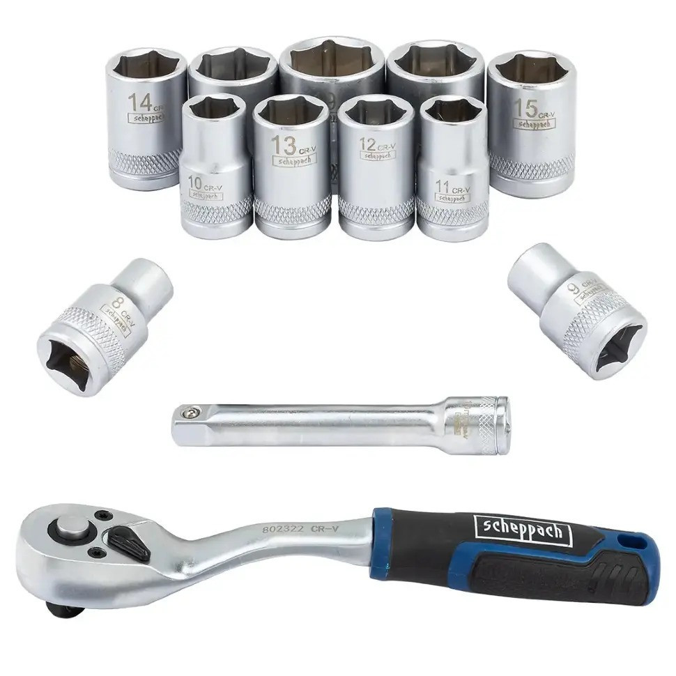 Набір головок із тріскачкою 3/8" 13 предметів Scheppach SCH-3132-5MSA Одеса - фото 2