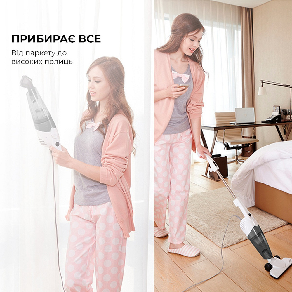 Пилосос Deerma Corded Hand Stick Vacuum Cleaner (DX118C) ( Білий ) Харьков - изображение 14