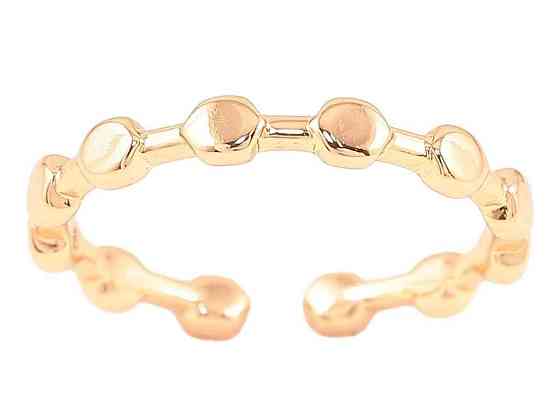 Каблучка Позолота 18K «Декоративний візерунок» (258705) р.16-17 ТМ XUPING Київ