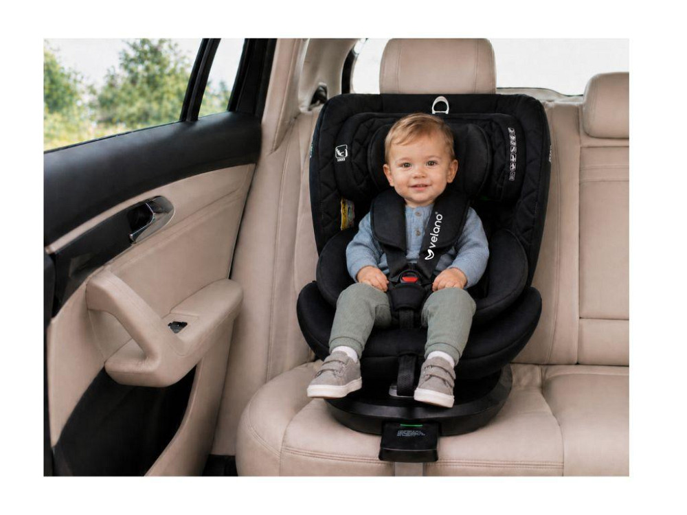 Автокрісло VELANO Vento 360° i-Size 40–150 см, ISOFIX + опорна нога, grey Київ - фото 7