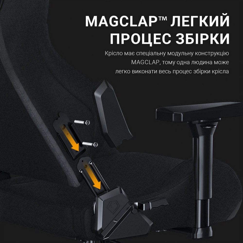 Крісло для геймерів Anda Seat Kaiser Frontier Size XL Black Fabric (AD12YXL-17-B-F-B02) ( 27637 ) Харьков - изображение 15