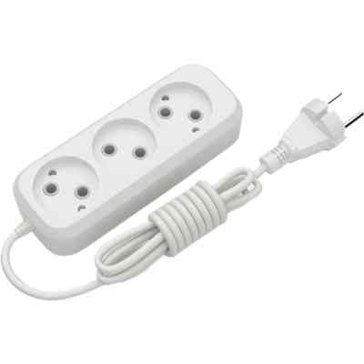 Сетевой удлинитель Electrum C-ES-1786 3.0m, 3 роз, white (C-ES-1786) Винница