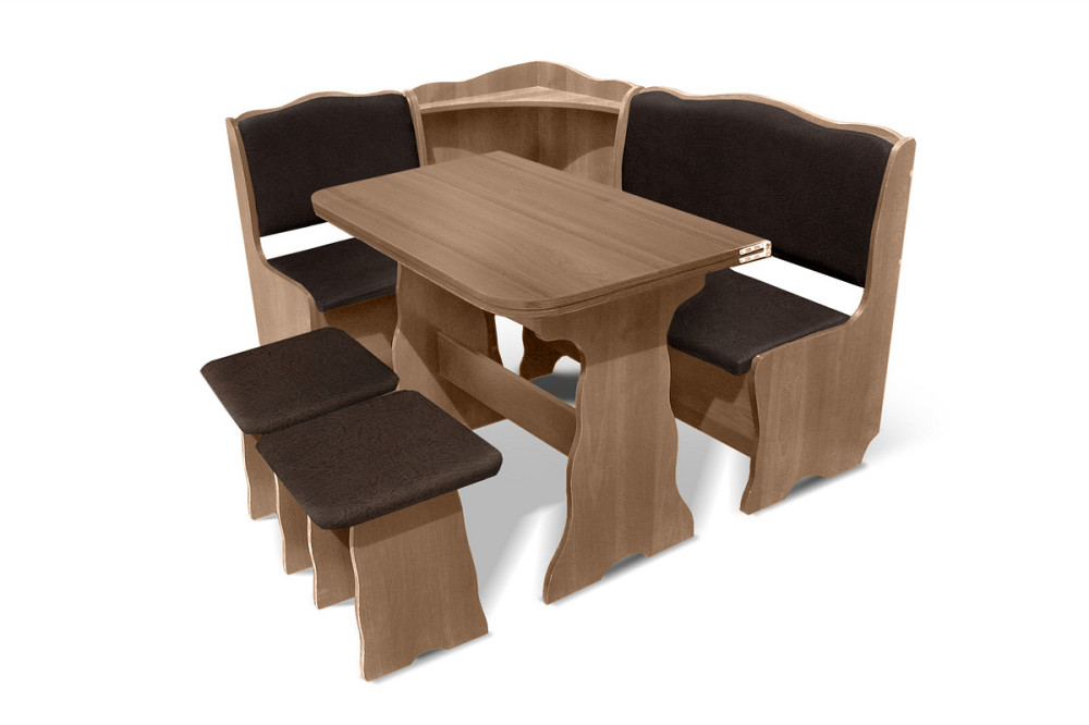 Кухонний гарнітур Симфонія ДСП горіх еко/шоколад Київ - фото 1