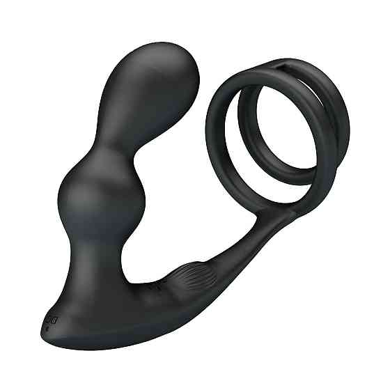 Анальная пробка с эрекционным кольцом - Mr Play Remote Control Vibrating Prostate Massager Sex Aura Киев