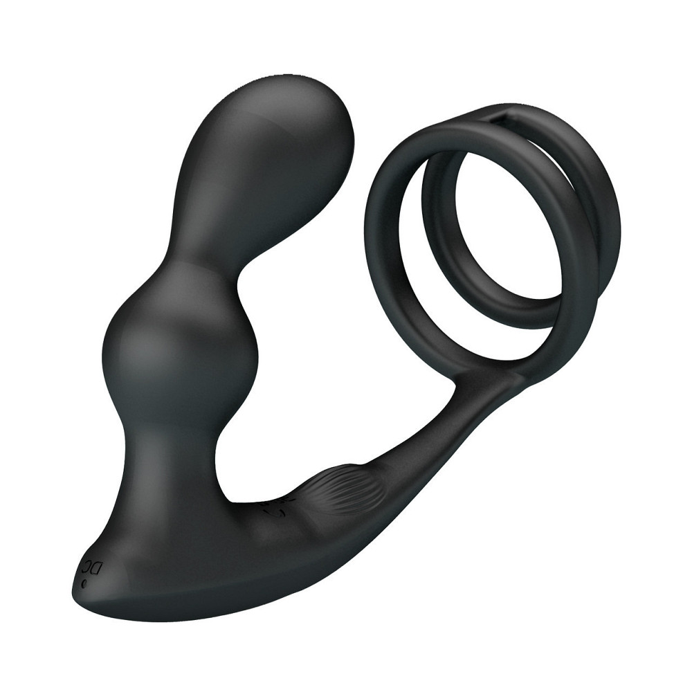 Анальная пробка с эрекционным кольцом - Mr Play Remote Control Vibrating Prostate Massager Sex Aura Киев - изображение 3