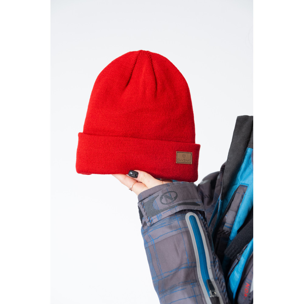 Водонепроницаемая шапка Dexshell DH30509, onesize (56-58 см), красный Ровно - изображение 8