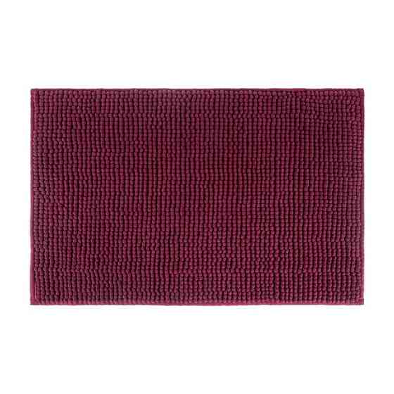 Коврик для ванны и душа влаговпитывающий Bathlux с мягким длинным ворсом, нескользящая основа 80*50 Бордовый Каменец-Подольский