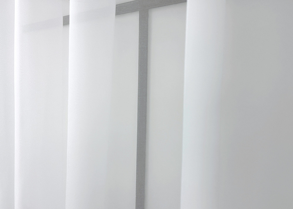 Кухонный тюль арка с ламбрекеном VR-Textil № 025к серый с белым 270х170 см (52-1217) Киев - изображение 4