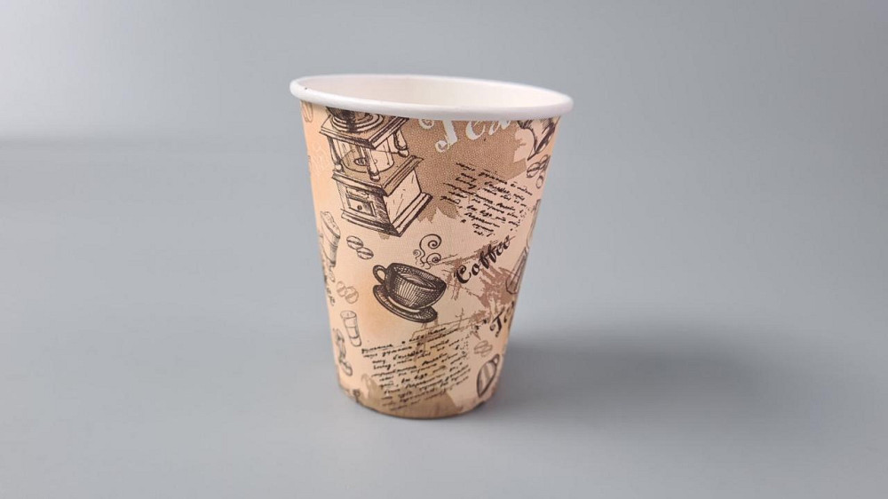 Стакан  бумажный 175мл Юнита Кофе бежевий h7 (50 шт) Харьков - изображение 2