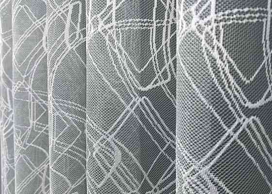 Тюль жакард колір сірий з білим 1970т Київ