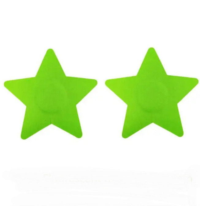 Стикини на грудь Звездочки 8 см салатовый Киев - изображение 1