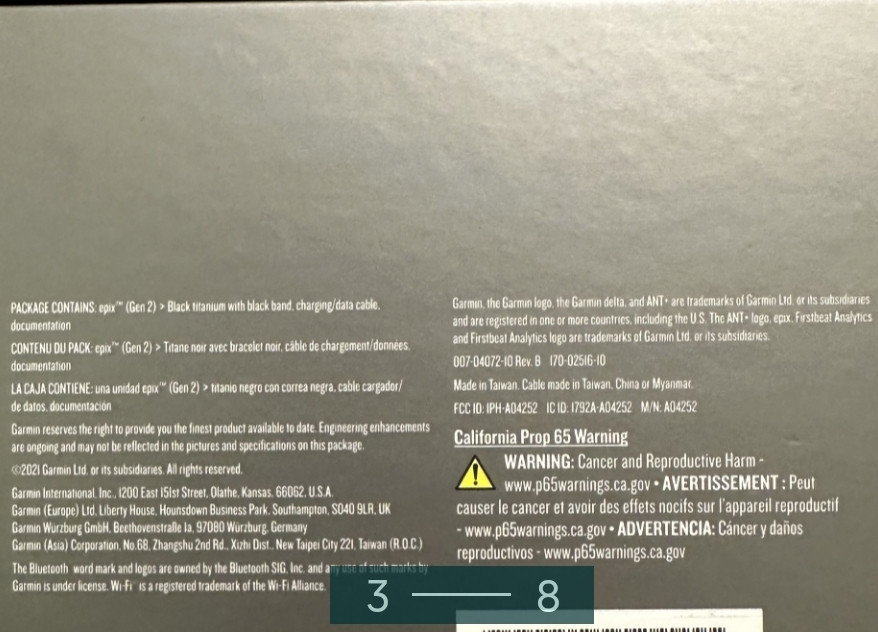 Смарт-годинник Garmin Epix Gen 2 Sapphire - Black Titanium (47 mm) Киев - изображение 6