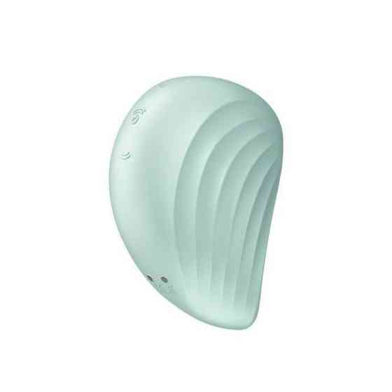 Вакуумний кліторальний стимулятор із вібрацією Satisfyer Pearl Diver Mint Sex Aura Київ
