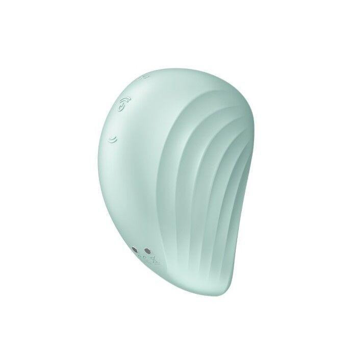 Вакуумний кліторальний стимулятор із вібрацією Satisfyer Pearl Diver Mint Sex Aura Київ - фото 4