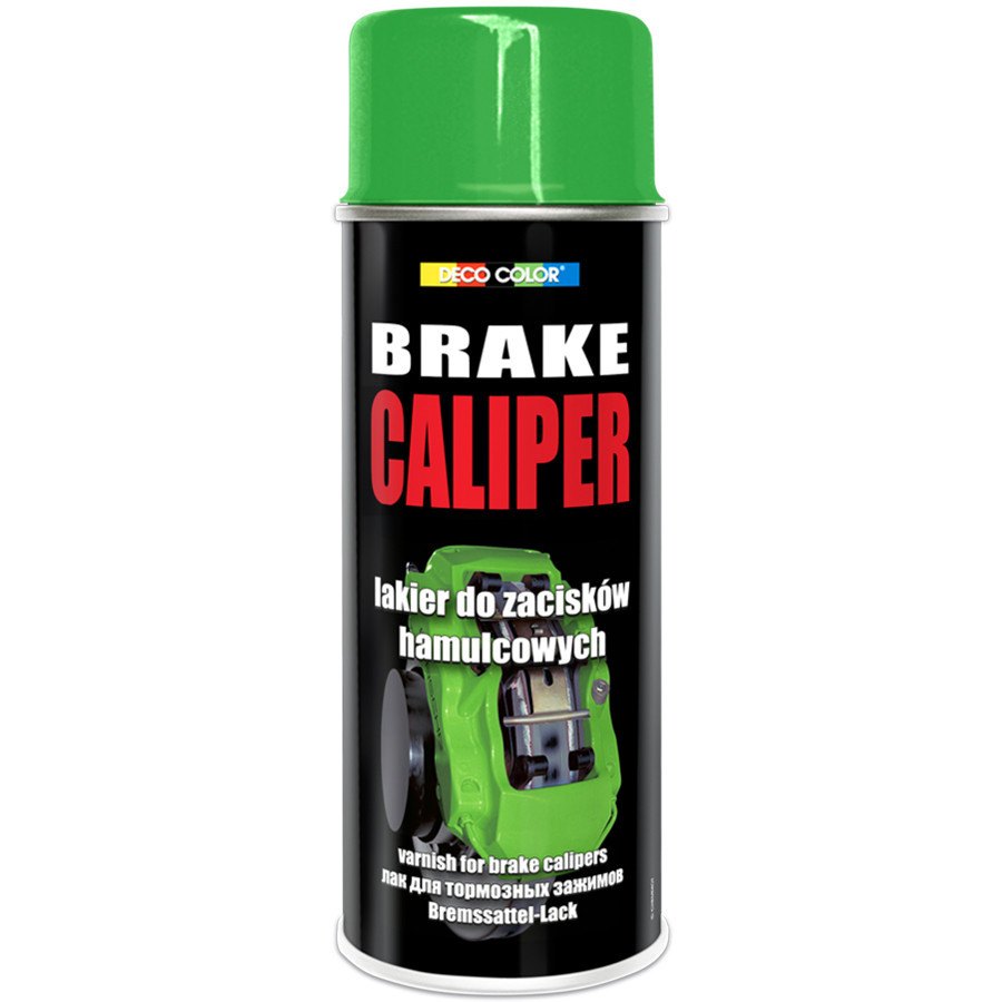 Фарба для гальмівних супортів аерозольна "Brake Caliper" DecoColor зелений 400мл Київ - фото 1