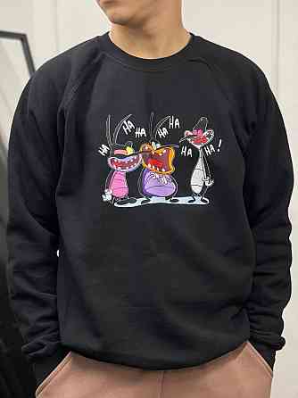 Толстовка\ свитшот унисекс с принтом - Огги и Кукарачи. Черновцы