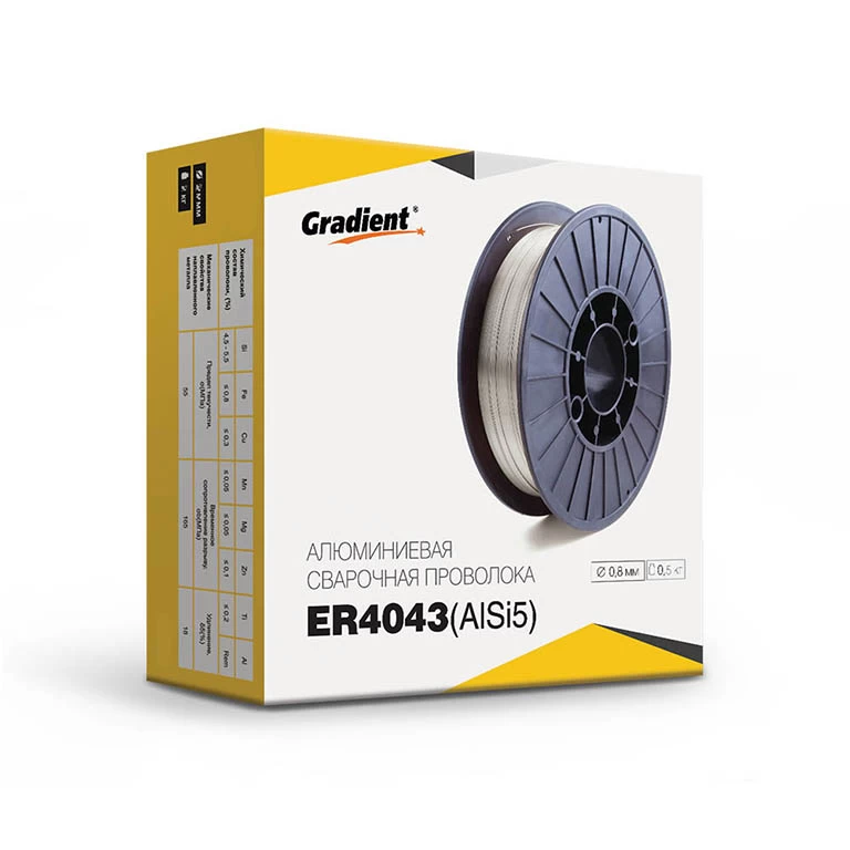 Сварочная проволока алюминиевая GRADIENT ER4043 Ø0,8 мм (0,5 кг) AlSi5 Киев - изображение 1