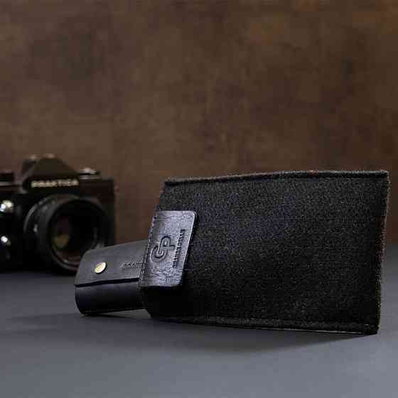 Кожаная ключница GRANDE PELLE 11352 Синяя Киев