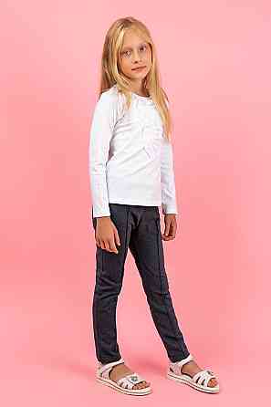 Блуза для девочки детская, белая топ Крохатушка одяг Киев