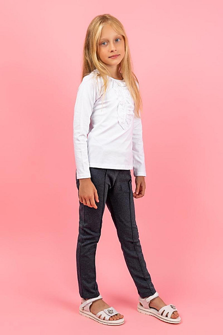 Блуза дитяча, біла топ Крохатушка одяг Київ - фото 2